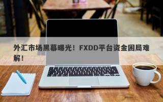 外汇市场黑幕曝光！FXDD平台资金困局难解！