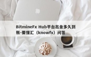 BitmineFx Hub平台出金多久到账-要懂汇（knowfx）问答
