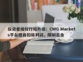 投资者维权行动升级：CWG Markets平台擅自扣除利润，限制出金