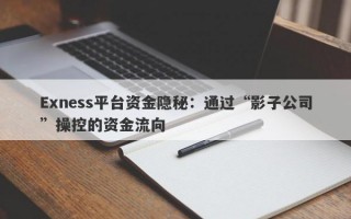 Exness平台资金隐秘：通过“影子公司”操控的资金流向