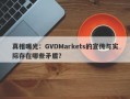 真相曝光：GVDMarkets的宣传与实际存在哪些矛盾？