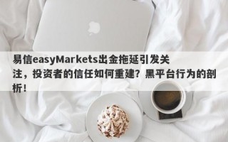 易信easyMarkets出金拖延引发关注，投资者的信任如何重建？黑平台行为的剖析！