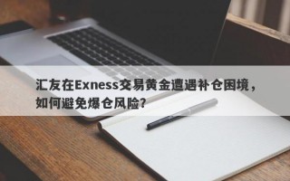 汇友在Exness交易黄金遭遇补仓困境，如何避免爆仓风险？