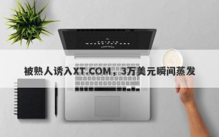 被熟人诱入XT.COM，3万美元瞬间蒸发