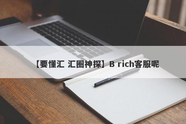 【要懂汇 汇圈神探】B rich客服呢
-第1张图片-要懂汇圈网