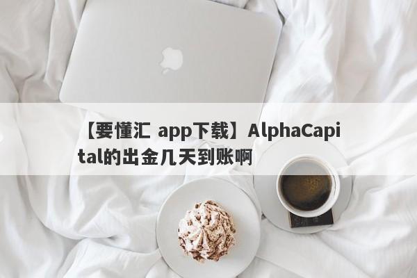 【要懂汇 app下载】AlphaCapital的出金几天到账啊
-第1张图片-要懂汇圈网
