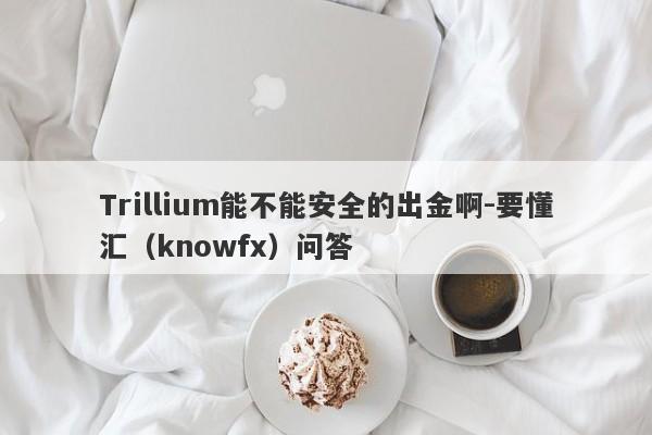 Trillium能不能安全的出金啊-要懂汇（knowfx）问答-第1张图片-要懂汇圈网