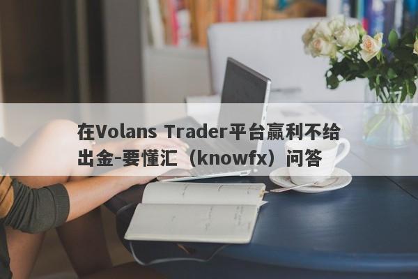 在Volans Trader平台赢利不给出金-要懂汇（knowfx）问答-第1张图片-要懂汇圈网