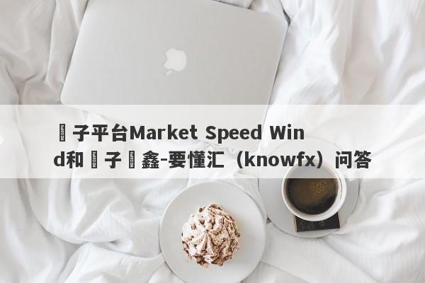 騙子平台Market Speed Wind和騙子張鑫-要懂汇（knowfx）问答-第1张图片-要懂汇圈网