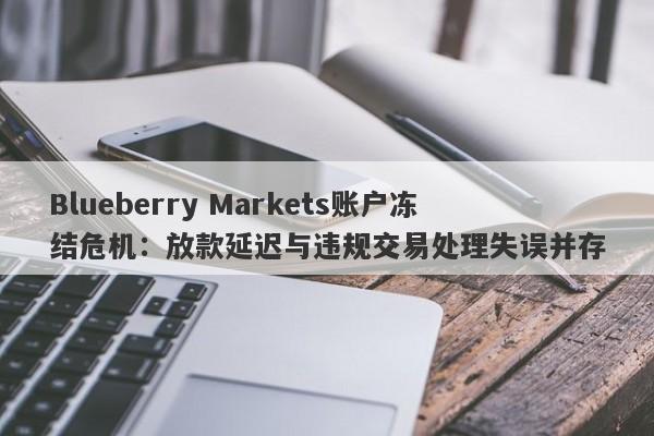 Blueberry Markets账户冻结危机：放款延迟与违规交易处理失误并存-第1张图片-要懂汇圈网